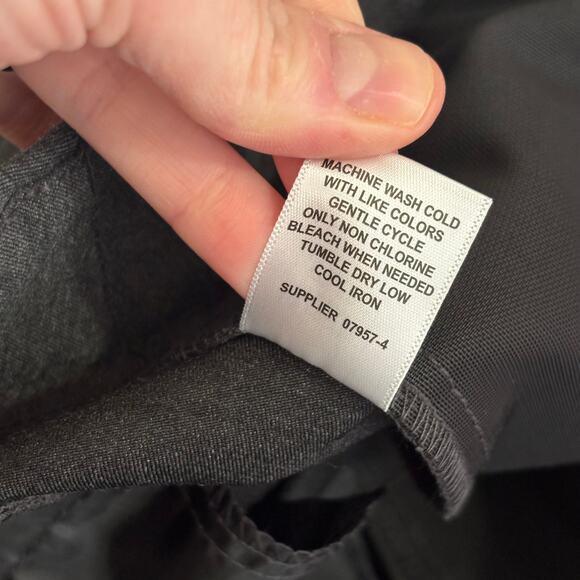 Liz Claiborne Pants Womens 8P Charcoal Lisa Pull On Pixie Career Office Jegging - Picture 10 of 10